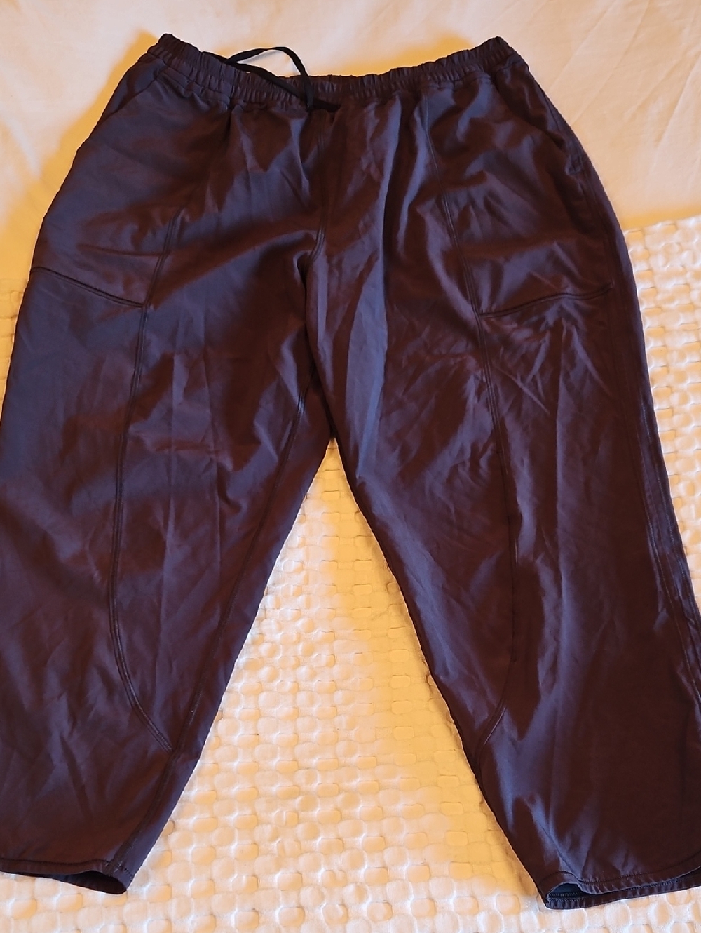 Dark Grey Lululemon Elastic-Waist Capri Pants Size 10